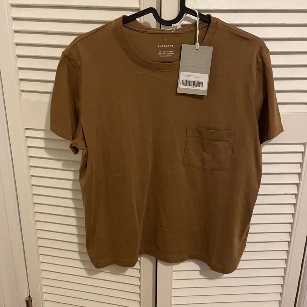 Everlane Organic Cotton Box-Cut Pocket Tee